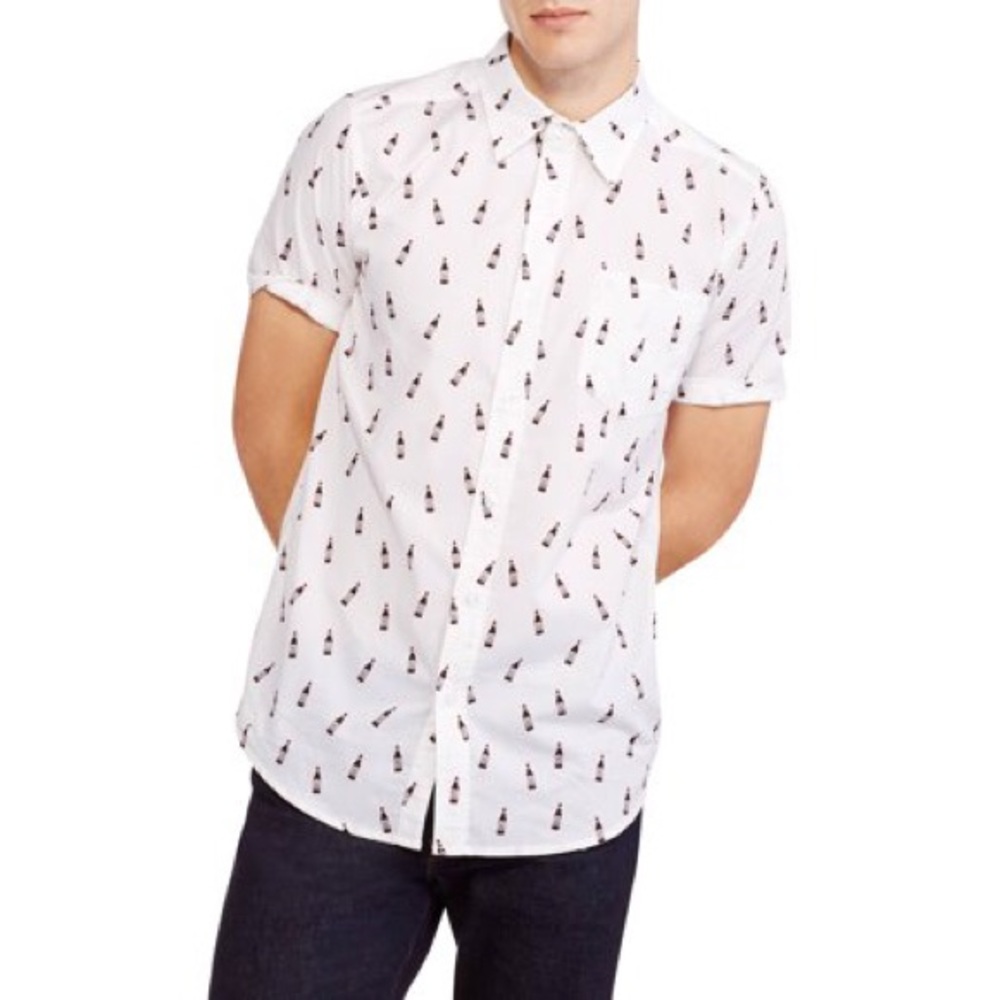 Budweiser bottle button up
